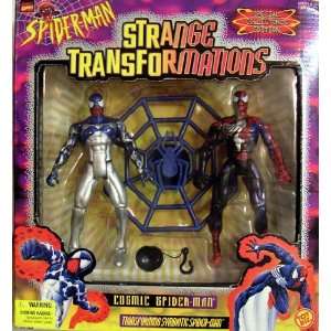   MAN STRANGE TRANSFORMATIONS COSMIC SPIDER MAN ACTION FIGURES: Toys