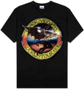 BLACK SABBATH   World Tour 1978 Flying Demon T Shirt  