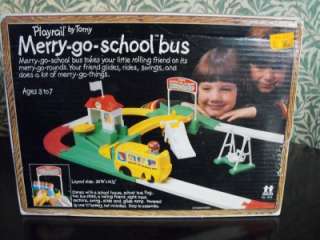 Tomy RARE Merry Go SCHOOL BUS Set  