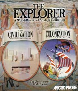 The Explorer PC CD Sid Meiers Colonization game & more  