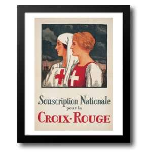  Jules Courvoisier   Souscription Croix Rouge 12x14 Framed 