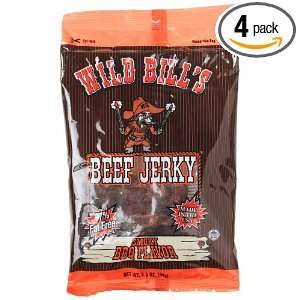Wild Bills Smoky BBQ Jerky, 3.25 Ounce Package (Pack of 4)  