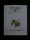 TORO 17 SNOWHOUND SNOWBLOWER 31002 101 UP PARTS MANUAL