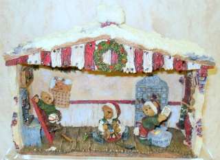 BOYDS BEARS Elfbeary Workshop CHRISTMAS Resin 1E 2479  