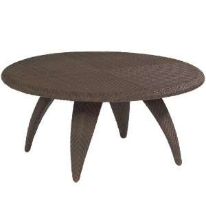  White Craft S533211 Bali Cocktail Table with Woven Top in 