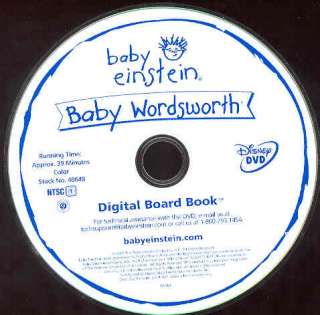 Baby Einstein Wordsworth Disney DVD Growth Development 786936288896 