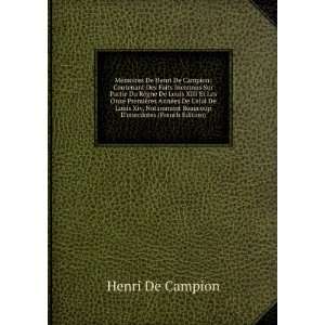   Beaucoup Danecdotes (French Edition) Henri De Campion Books