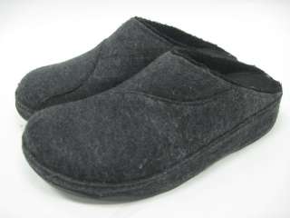 FITFLOP Charcoal Gray Woolly Clogs Mules Shoes Sz 11  
