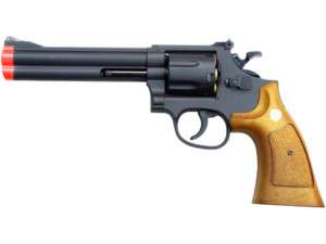 UHC .357 Revolver Airsoft Spring Pistol 934BW Black 6  