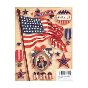  Military Grand Adhesions Embellishments American Flag 