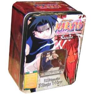 Naruto CCG Collectible Tin   Sasuke Uchiha   5 packs of 10 