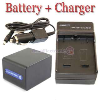 New Battery + Charger for Sony NP FH70 NP FH50 NP FH100  