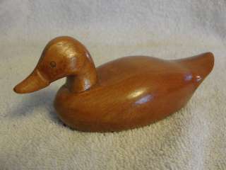 HAND CARVED WOOD DUCK MINITURE DECOY,FREMONT WI,  