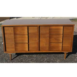 54 Vintage Wood Six Drawer Dresser  