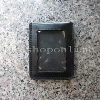10 PCS Genuine leather Business ID Card Badge Holder  