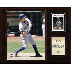  MLB Ian Kinsler Texas Rangers Player Plaque: Sports 