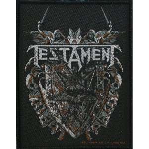  Testament Shield Heavy Metal Music Band Woven Patch 