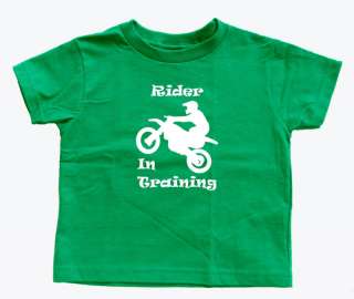 Motorcycle RIDER IN TRAINING Kids T Shirt Sizes 2   7  