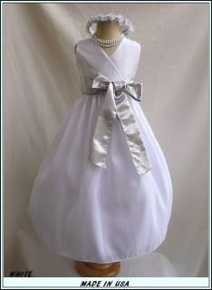   TODDLER PAGEANT PARTY FLOWER GIRL DRESS 18 24M 2 4 6 8 10 12 14  