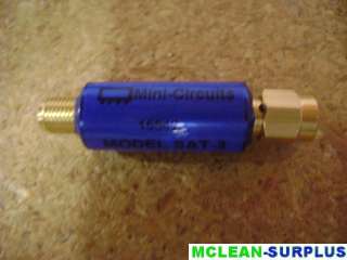 Mini Circuits 15542 Model SAT 3 3dB Attenuator 50 Ohm  