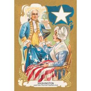 Washington Adopting a Five Pointed Star 20x30 poster