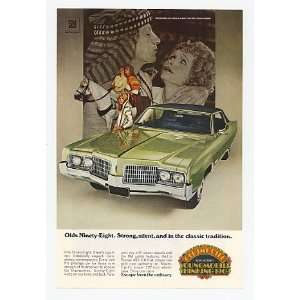  1969 Olds Oldmobile Ninety Eight Classic Movies Print Ad 