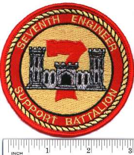 USMC Marines PATCH 7th Engineer Support Bn  7th ESB   