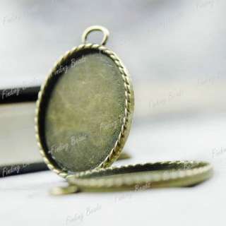 5pcs oval pendant charm antique brass Pewter TS4192 4  