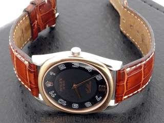 Rolex Geneve Cellini Danaos 4233 18K White/Rose Gold Mechanical Watch 