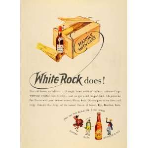  1935 Ad White Rock Sparkling Drinking Water Cargo Crate 
