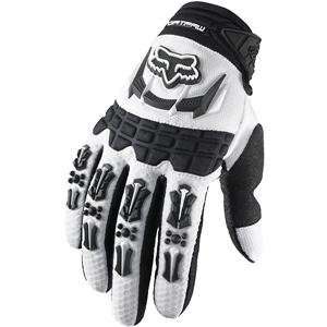   : Fox Racing Pee Wee Dirtpaw Gloves   Youth X Small/White: Automotive