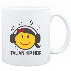  Mug White  Italian Hip Hop   female smiley  Music 