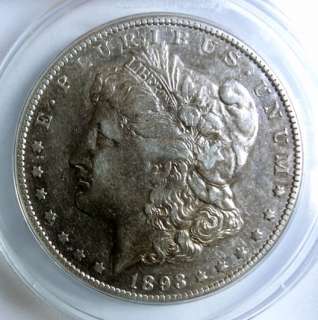 1893 CC MORGAN DOLLAR ANACS EF/AU 45 NICE  