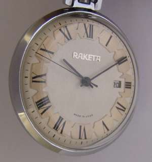 Raketa80 CCCP Hi Grade 18 Jewels Pocket Watch With Date MINT Just 