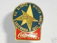 1960 VIII WINTER OLYMPICS PIN COCA COLA CALIFORNIA  