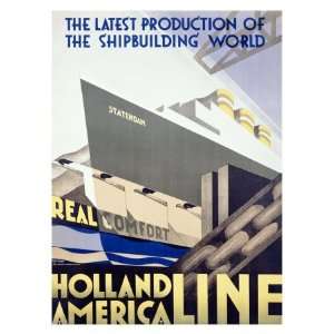  Holland to America Line Giclee Poster Print, 44x60: Home 