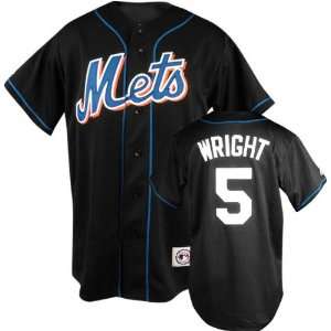 David Wright Black Majestic MLB Alternate Replica New York Mets Jersey 