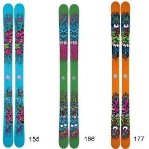  LINE AFTERBANG TWIN TIP ALPINE SKIS: Sports & Outdoors