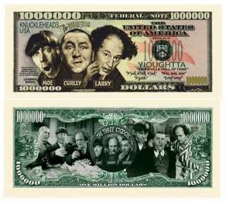 Three Stooges (3 Stooges) Million Dollar Bill (5/$3.00)  