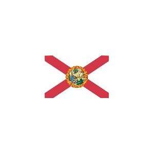  4 ft. x 6 ft. Florida Flag w/ Line, Snap & Ring: Patio 