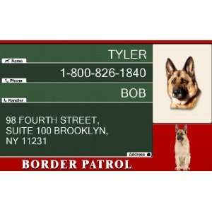  BORDER PATROL ID Badge Bundle   1 Dogs Custom ID Badge  1 