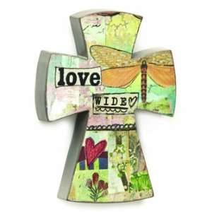  Kelly Rae Roberts Love Wide Cross: Home & Kitchen