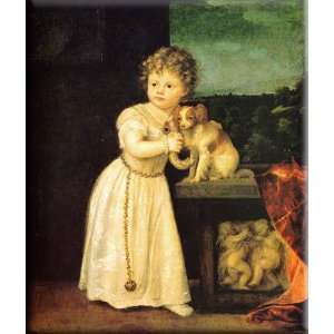  Clarice Strozzi 14x16 Streched Canvas Art by Titian: Home 