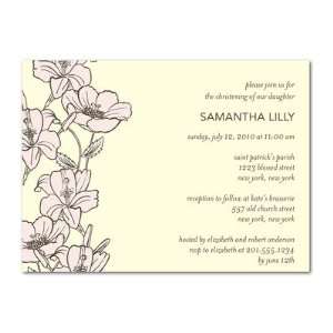    Baptism, Christening Invitations   Simple Lilies By Dwell: Baby