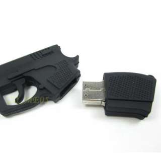 8GB 8 GB black gun shape USB Memory Stick Flash Drive  