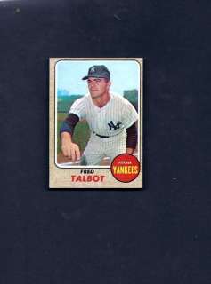 1968 Topps #577 Fred Talbot New York Yankees EXMT  