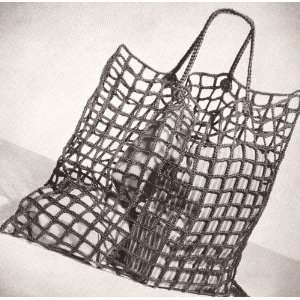 Vintage Crochet PATTERN to make   Large Net Shopping Market Bag. NOT a 