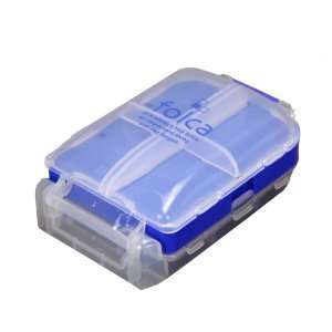  Folca Compact Pill Case, Blue   8 Compartments Health 