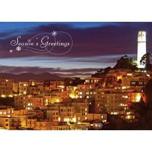  Coit Tower City View Holiday Cards