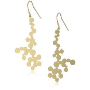  Nervous System Dendrite I Gold Plated Earrings: Jewelry